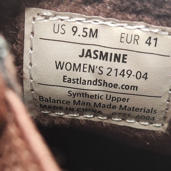 Eastland Womens 9.5M Jasmine Ankle Booties Brown Faux Leather Pull On Casual - Picture 8 of 16